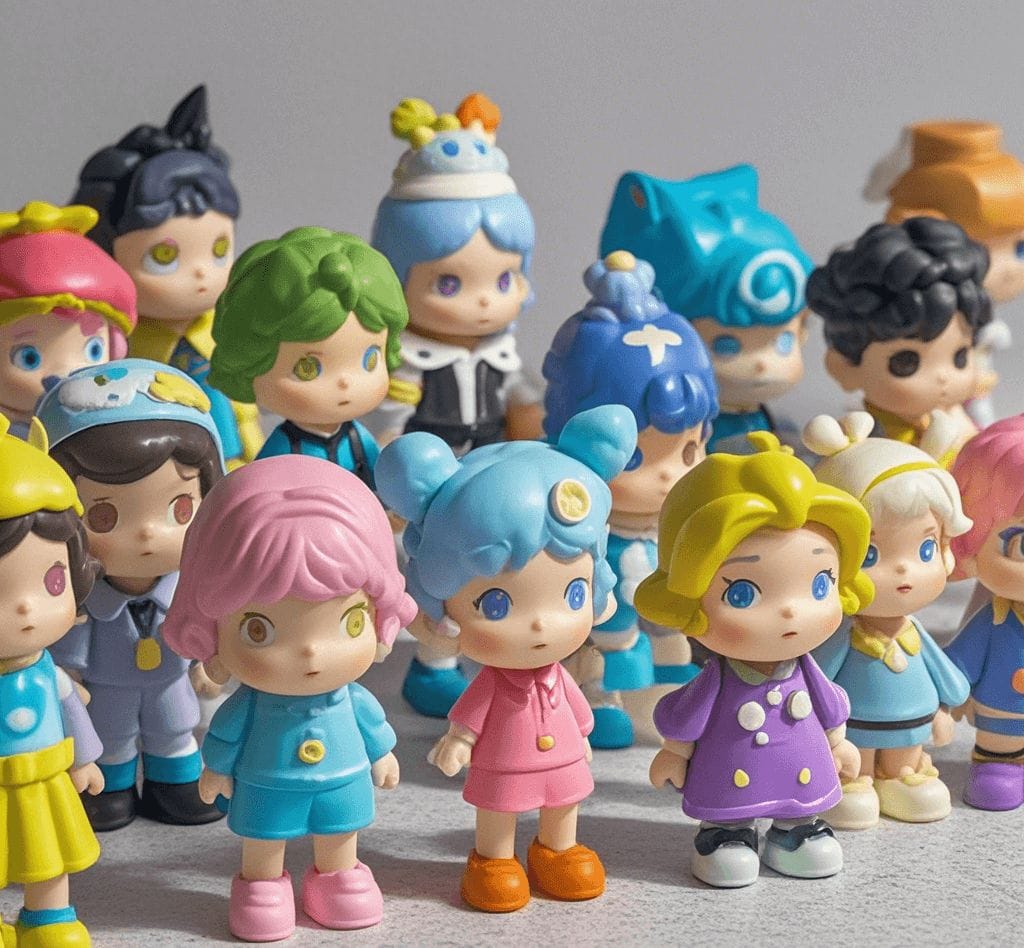 Drip glue and injection molding of PVC toys