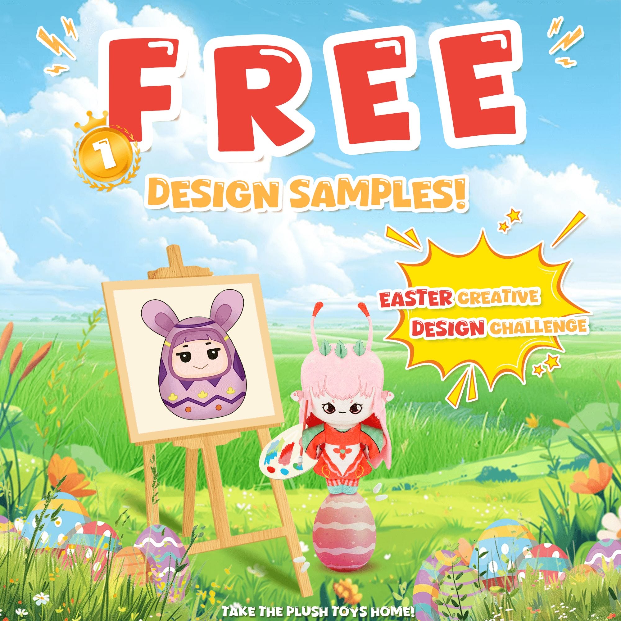 Easter Plush Toy Design Challenge, Participate And Win Free Sample!