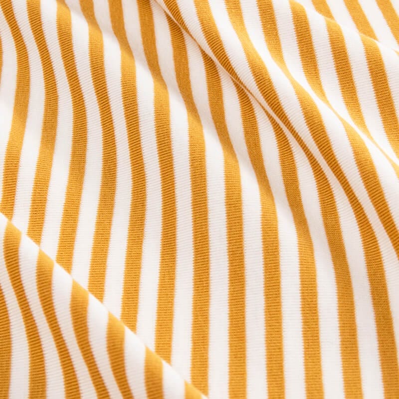 Stretchy striped fabric